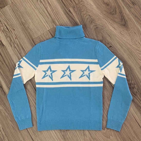 NWT Perfect moment chopper sweater in sky blue - Picture 3 of 7